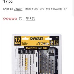 Dewalt 17 PC Drill Bit Set