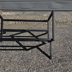 Matte Black Vinyl Record Storage - Single Tier Metal Record Holder 80-100 LP