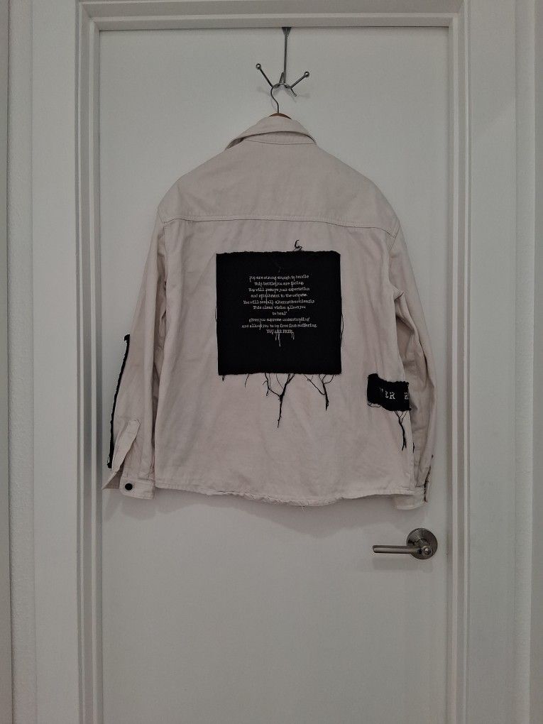 Men's Zara Off White Denim Shirt 