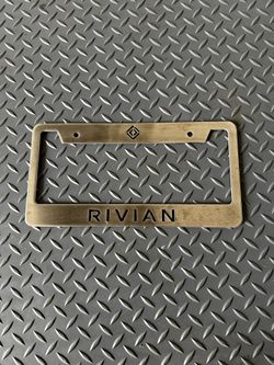 Rivian Stainless Steel Laser Cut License Plate Frame