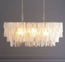 Kitchen Island Light Capiz Tiered Pendant Light 