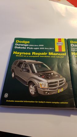 Haynes repair books Dodge Durango/Dakota