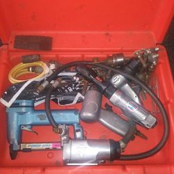 Case Of assorted Air Tools