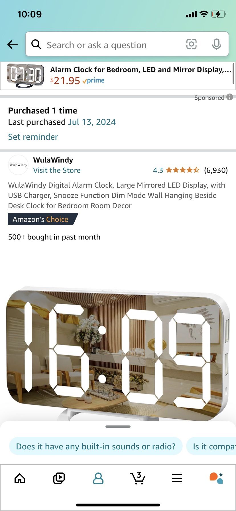 Digital Alarm Clock Brand New