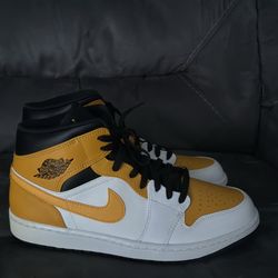 Yellow high top Jordan’s