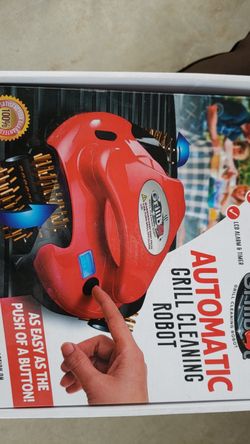 Grillbot grill cleaning robot