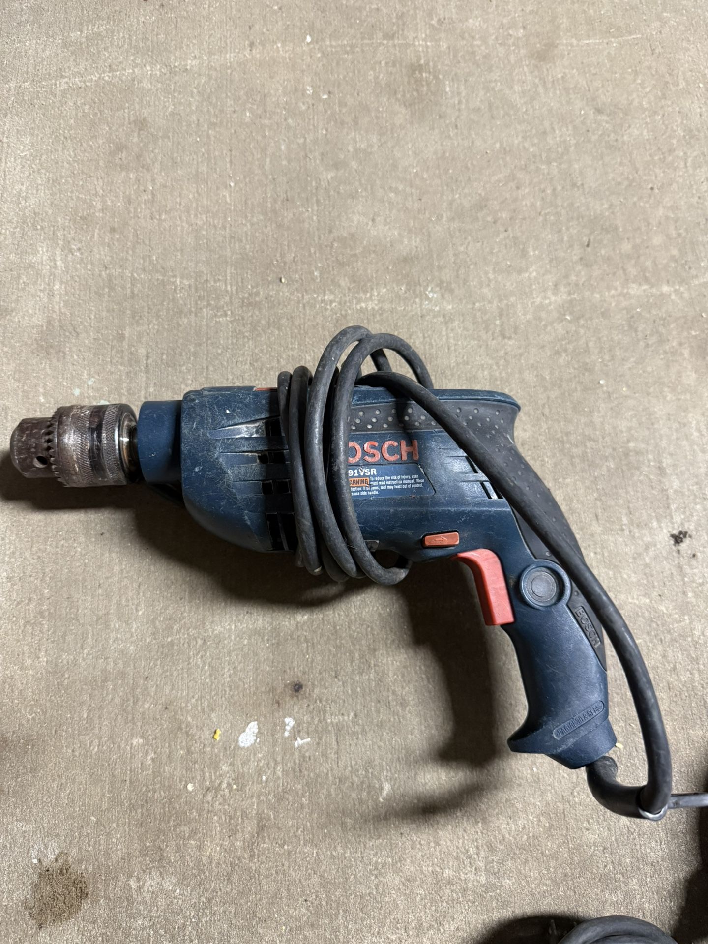 Bosch GSB 13 RE impact drill. It's a corded electric tool designed for drilling into materials like