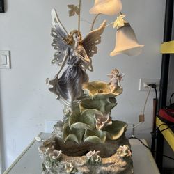 Table Fountain With Lights. 