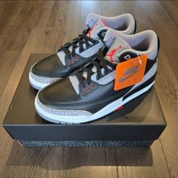 Jordan 3 Retro | Black Cement | Size 9.5