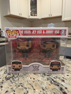 Funko Pop! The Usos WWE Wrestling Figures 2 Pack Jim Uso Jey Uso Bloodline