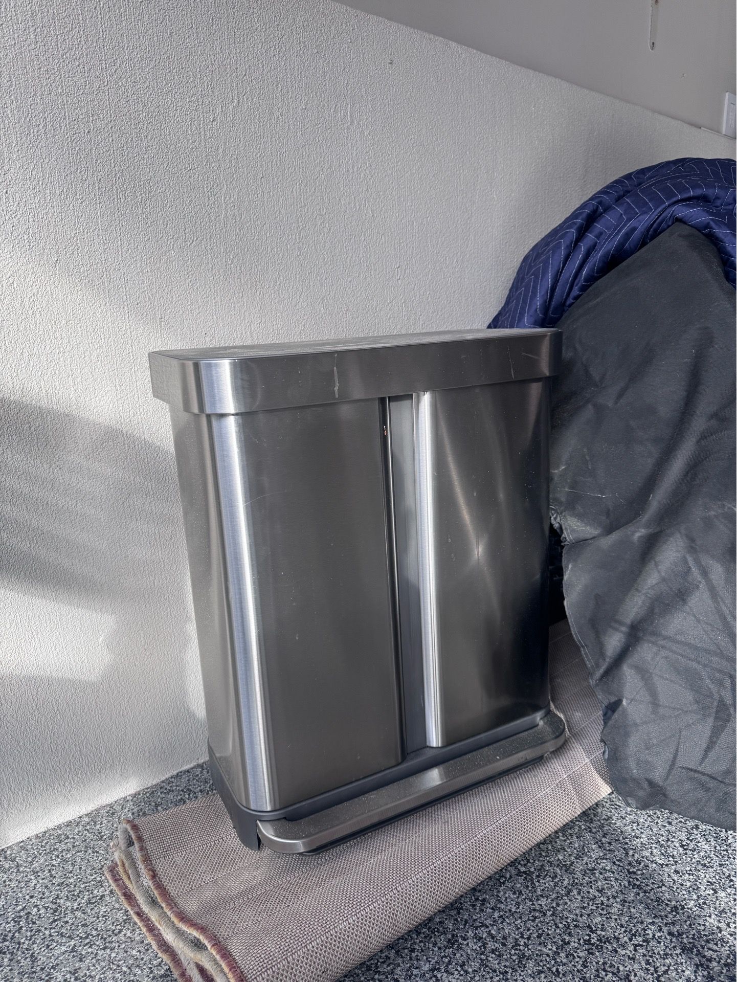 SimpleHuman Dual Compartment Trash Can - Like New - $100
