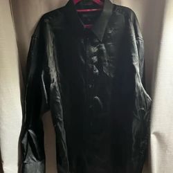 Men’s Black Large Button Down