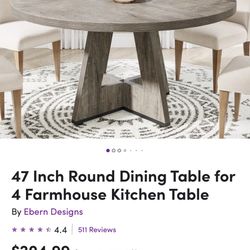 Farmhouse Kitchen Table 