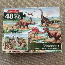 Melissa & Doug -Dinosaurs Floor Puzzle (48 pc) 