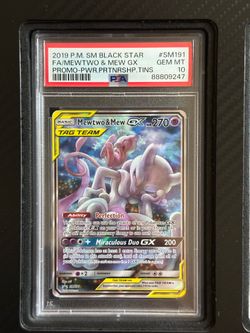Mewtwo & Mew GX PSA 10