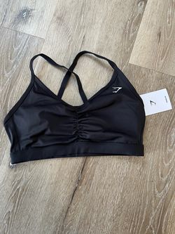 Gymshark Black Sports Bra with Tags