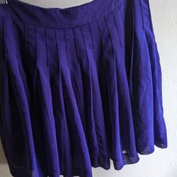 Purple Pleated Skirt (Gap)