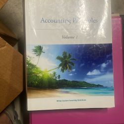 Accounting Principles Volume 1