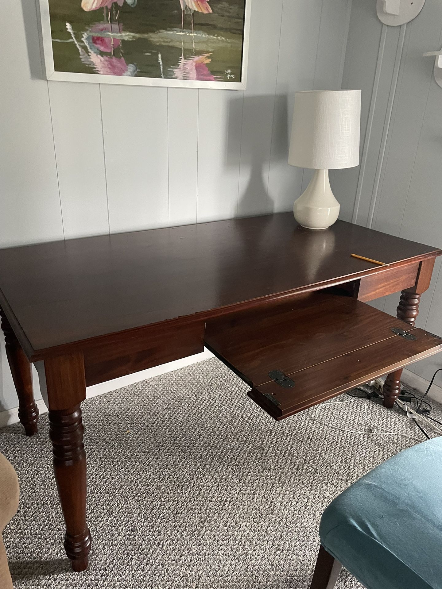 wood desk