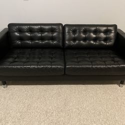 Black Sofa/Couch - IKEA Morabo/Metal Legs