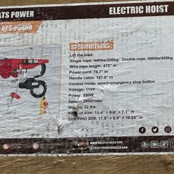 Unused 2025 ATSPOWER ATS-PA200 Electric Hoist