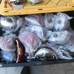 Electric scooter headlight tail light and dash