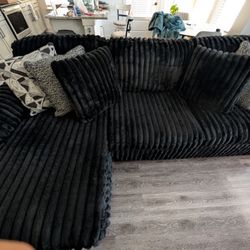 Ashley's Fur Modern l Shape Sofa