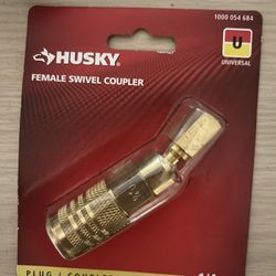 Husky 1/4 in. Universal Swivel Female Coupler.