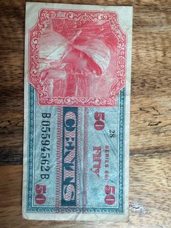 Military Payment Certificate fifty cents series 661