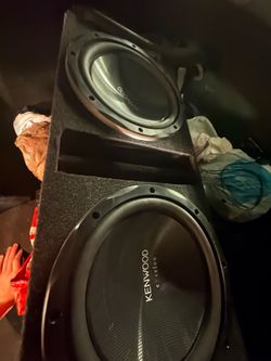 2 12 inch kenwoods and amp