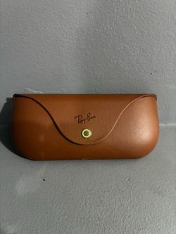 Ray-Ban Brown Leather smartglasses Case