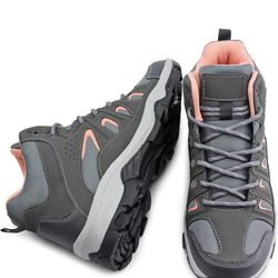 JABASIC Womens Mid Hiking Boots Lightweight Outdoor Trekking Shoes