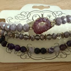 Purple Bracelets Brand New 