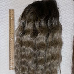Ombre, Dark Brown/Blonde  Wig  18-24