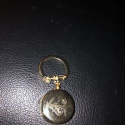 Made In Germany Gold Tone Telescoping Key Ring Pin /Watch Holder