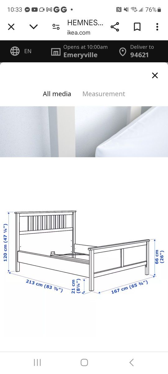 Base Sett Queen IKEA NOT MATRESS