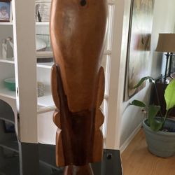 Vintage Hand Carved Figurine 