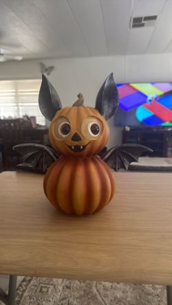 Halloween bat pumpkin