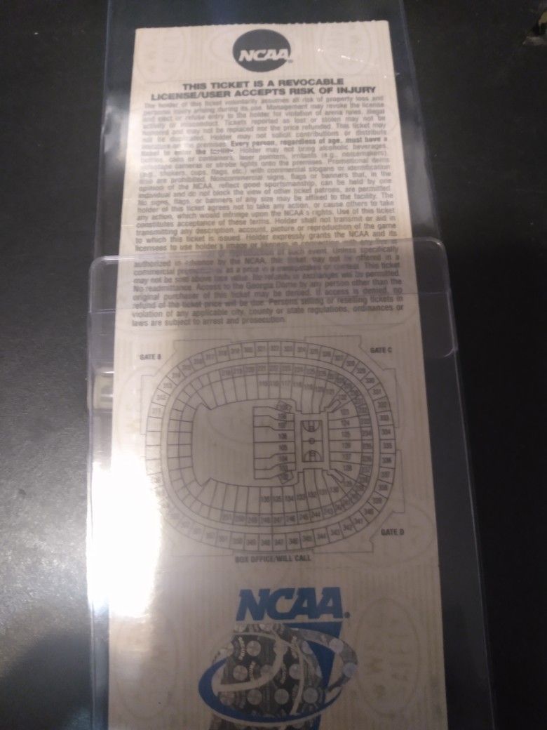 2002 Final Four Semifinals NCAA Ticket