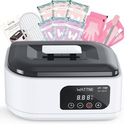 Wattne Paraffin Wax Machine for Hands & Feet – Paraffin Wax Warmer Moisturizing Kit with Auto-Timer & Precision Temperature Control, Paraffin Wax Bath