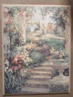 Pretty painting of a garden
