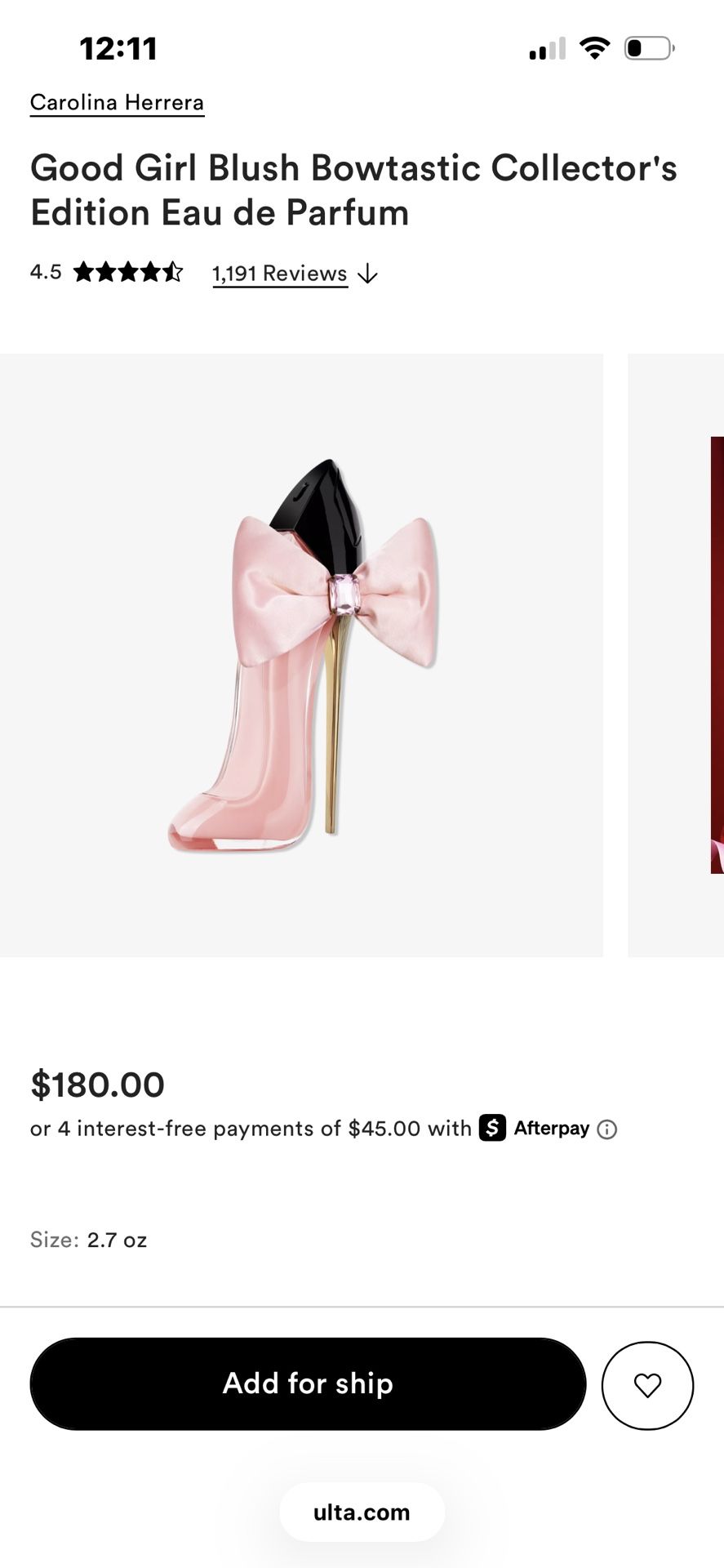 Carolina Herrera Collectors Perfume