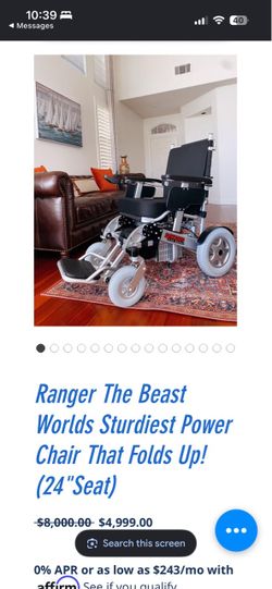 NEW IN BOX — Porto Mobility Ranger “The Beast” Heavy-Duty Power Wheelchair — $4,000 OBO