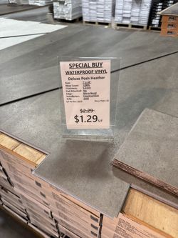 Posh Heather Waterproof Vinyl - $1.29 s/f