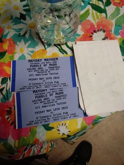 Tickets to mayday mayhem puddle of mud saving able