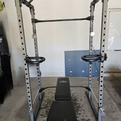 Weight Rack And Bench
