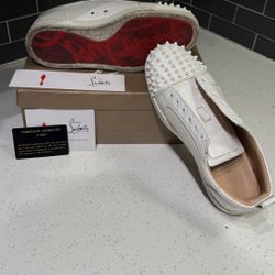 Christian Louboutin White Red Bottoms