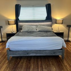 King size pillow top complete bedroom set