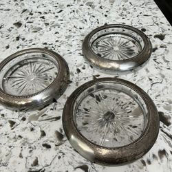 Sterling Silver Large Ash Trays