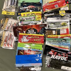 Tons Of Bass Plastics And Swimbaits